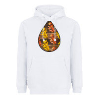 White Fall Teardrop Heavyweight Hoodie - LillyAllenDesigns