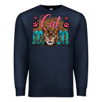 Navy Western Cat Mom Premium Sweatshirt - LillyAllenDesigns