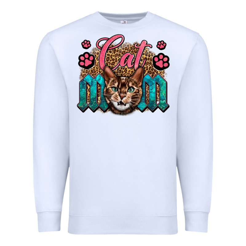 Western Cat Mom Premium Sweatshirt by LillyAllenDesigns | Teevron