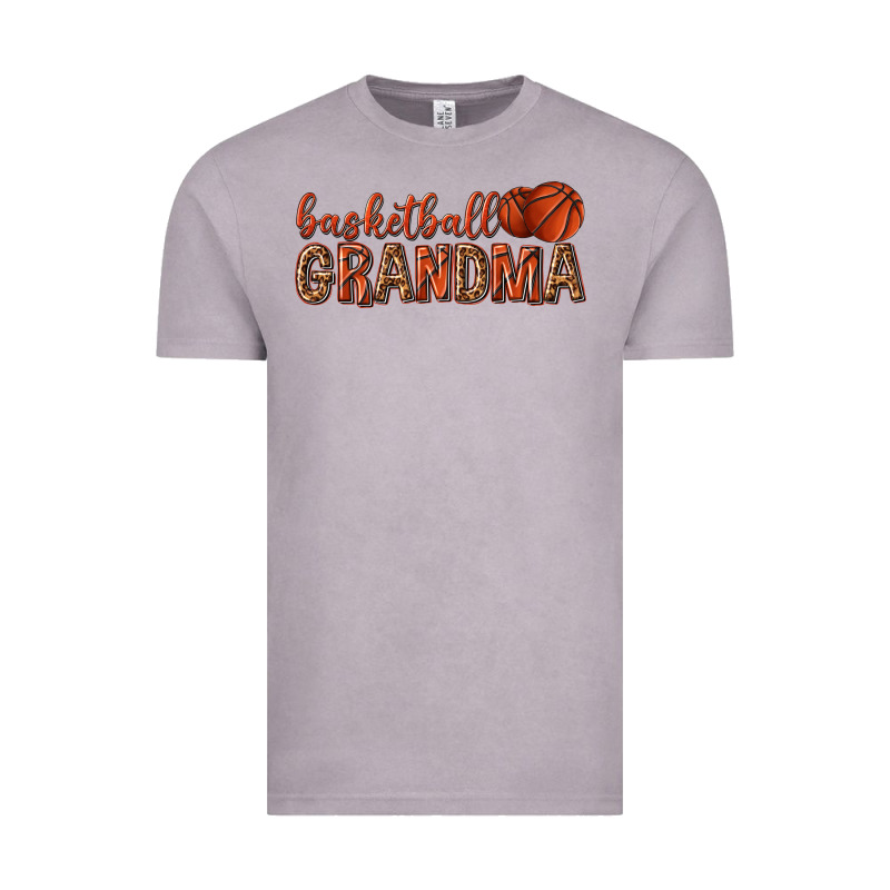 Basketball Grandma With Leopard Vintage Tee by texasbilliewilder | Teevron