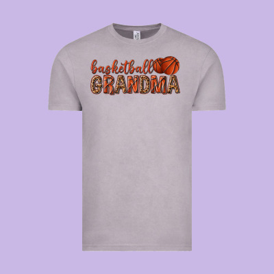 Vintage Tee basketball grandma with leopard