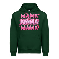 Forest Green mama mama mama valentine's day Urban Hoodie - LillyAllenDesigns