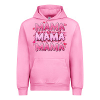 Fuchsia Pink mama mama mama valentine's day Urban Hoodie - LillyAllenDesigns