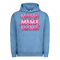 Pigment Pebble Blue mama mama mama valentine's day Urban Hoodie - LillyAllenDesigns