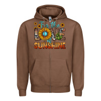 Chestnut for the love of sunshine Zipper Hoodie - JahusDesignShop