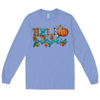 Colony Blue hello pumpkin Long Sleeve Tee - HRA Design Shop