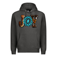 Charcoal Heather joy with gemstone ado Premium Hoodie - AdoDesignShop