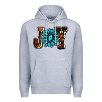 Heather Grey joy with gemstone ado Premium Hoodie - AdoDesignShop
