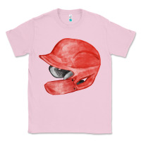 Bubblegum Pink red baseball batting helmet fa element Classic Tee - FaDigitalArtStudio