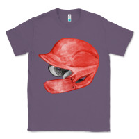 Lavender red baseball batting helmet fa element Classic Tee - FaDigitalArtStudio