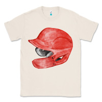 Natural red baseball batting helmet fa element Classic Tee - FaDigitalArtStudio