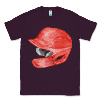 Plum red baseball batting helmet fa element Classic Tee - FaDigitalArtStudio