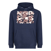 Navy milky camouflage Heavyweight Hoodie - BarkalooDesign