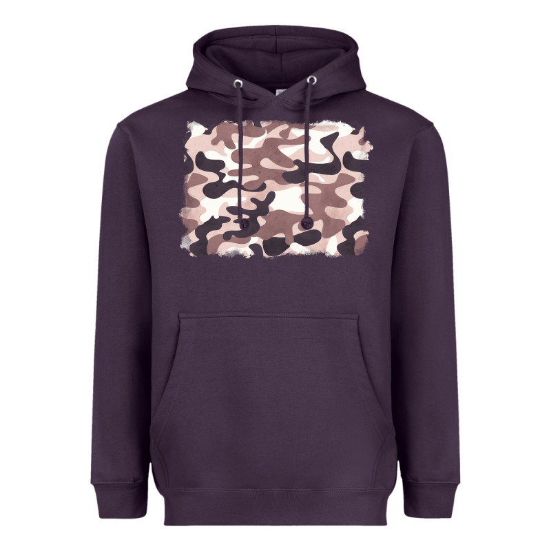 Milky Camouflage Heavyweight Hoodie by BarkalooDesign | Teevron