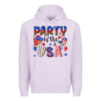 Lilac party in the usa Premium Hoodie - NancyCooperArtShop