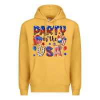 Mustard party in the usa Premium Hoodie - NancyCooperArtShop