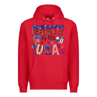 Red party in the usa Premium Hoodie - NancyCooperArtShop