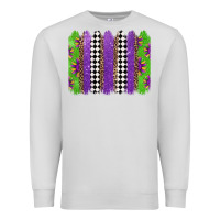 Dove Grey mardi gras brushstrokes Premium Sweatshirt - Jasminsmagicworld