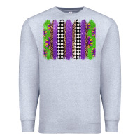 Heather Grey mardi gras brushstrokes Premium Sweatshirt - Jasminsmagicworld
