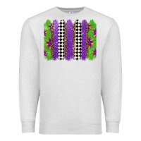 Oatmeal Heather mardi gras brushstrokes Premium Sweatshirt - Jasminsmagicworld