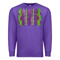 Purple mardi gras brushstrokes Premium Sweatshirt - Jasminsmagicworld