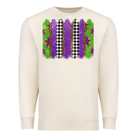 Sandshell mardi gras brushstrokes Premium Sweatshirt - Jasminsmagicworld