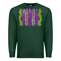 Sports Green mardi gras brushstrokes Premium Sweatshirt - Jasminsmagicworld