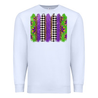 White mardi gras brushstrokes Premium Sweatshirt - Jasminsmagicworld