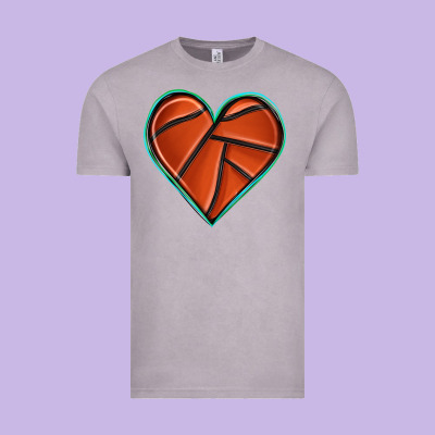 Vintage Tee basketball heart