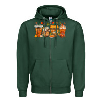 Sports Green western thanksgiving coffee cups bbs Zipper Hoodie - BundleAndBundleShop