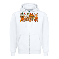Western Thanksgiving Coffee Cups Bbs Zipper Hoodie | Teevron