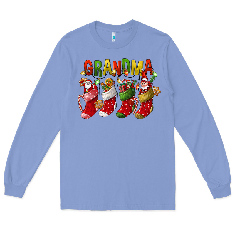 Christmas Grandma Long Sleeve Tee by FaDigitalArtStudio | Teevron