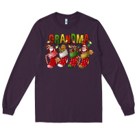 Plum christmas grandma Long Sleeve Tee - FaDigitalArtStudio