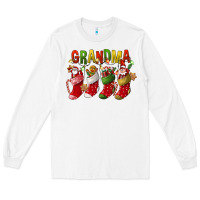 White christmas grandma Long Sleeve Tee - FaDigitalArtStudio