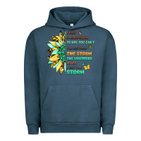 Pigment Midnight Navy they whispered to her you cant withstand the storm Urban Hoodie - LillyAllenDesigns