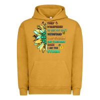 Pigment Peanut Butter they whispered to her you cant withstand the storm Urban Hoodie - LillyAllenDesigns