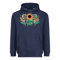 Navy god is good all the time Heavyweight Hoodie - NancyCooperArtShop