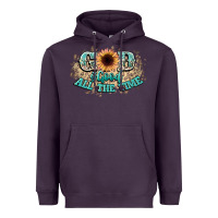 Plum god is good all the time Heavyweight Hoodie - NancyCooperArtShop