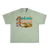 Oil Green welcome fall gnome Urban Heavy Tee - BarkalooDesign