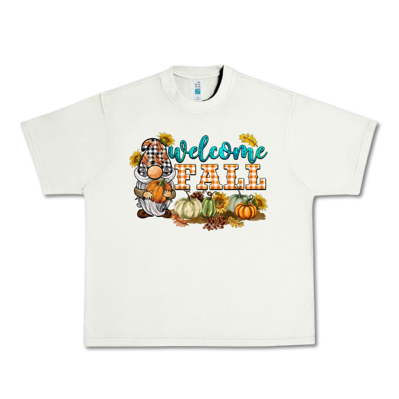 Welcome Fall Gnome Urban Heavy Tee by BarkalooDesign | Teevron