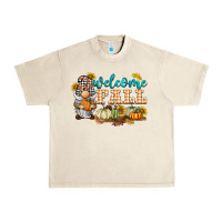 Sandshell welcome fall gnome Urban Heavy Tee - BarkalooDesign