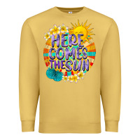 Antique Gold Here comes the sun Premium Sweatshirt - NancyCooperArtShop