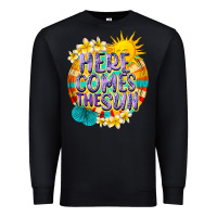 Black Here comes the sun Premium Sweatshirt - NancyCooperArtShop