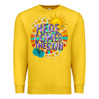 Lemon Here comes the sun Premium Sweatshirt - NancyCooperArtShop