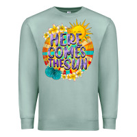 Seafoam Here comes the sun Premium Sweatshirt - NancyCooperArtShop