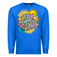 True Royal Here comes the sun Premium Sweatshirt - NancyCooperArtShop