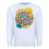 White Here comes the sun Premium Sweatshirt - NancyCooperArtShop