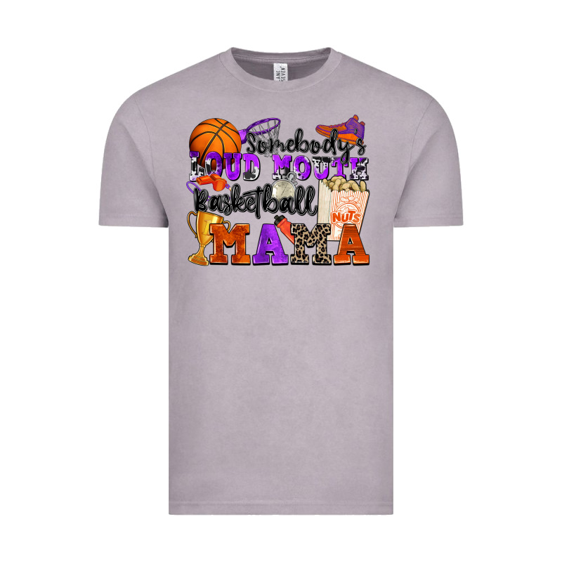 Somebody's Loud Mouth Basketball Mama Vintage Tee by Zillion Design Studio | Teevron