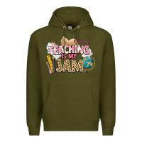 Army Green teaching is my jam teacher school Premium Hoodie - NancyCooperArtShop