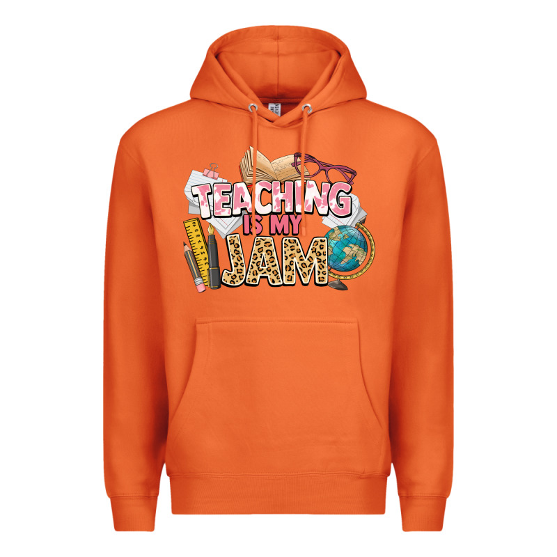 Teaching Is My Jam Teacher School Premium Hoodie by NancyCooperArtShop | Teevron